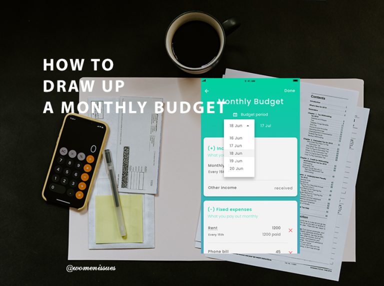 HOW TO DRAW UP A MONTHLY BUDGET - Women Issues